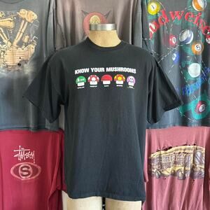 Vintage 2000s Mushrooms Funny T-shirt